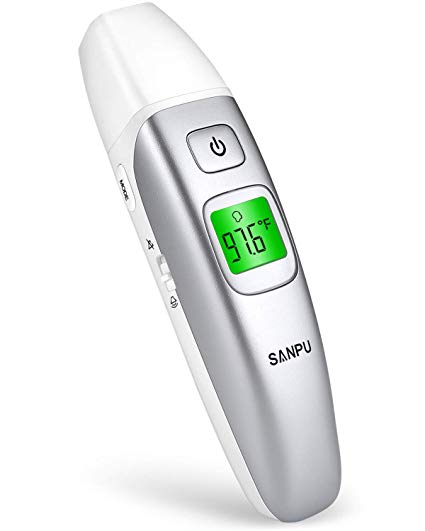 SANPU Infrared Forehead and Ear Thermometer, Suitable for Baby, Toddler and Adults