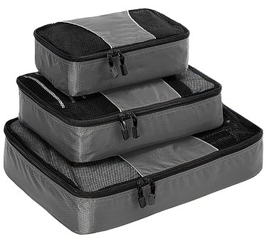 PackTidy Luggage Packing Organizer Cubes Set of Three