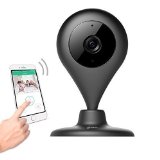 Wireless Camera MiSafes Christmas Gifts Baby Pets Monitor HD Video Remote Home Security Surveillance IP Indoor Cameras Wifi Smart Cam with 2 way Audio for iPhone iPad Android Samsung Sony LG Black
