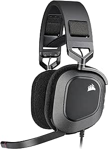 Corsair HS80 RGB USB Gaming Headset - Dolby 7.1 Surround Sound - Broadcast Quality Microphone - iCUE Compatible - PC - Black