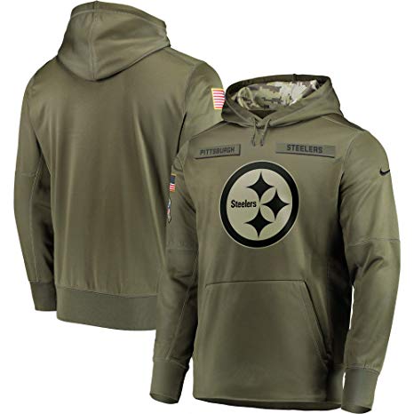 Pittsburgh Steelers Apparel Salute to Service Sideline Therma Performance Pullover Hoodie