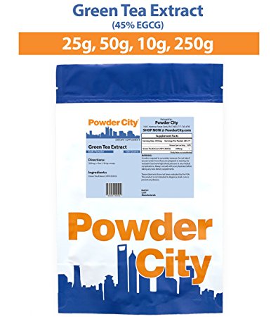 Powder City Green Tea Extract Powder (45% EGCG) (50 Grams)