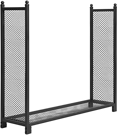 KINGSO Premium Firewood Rack Outdoor Super Easy to Assemble Fire Wood Rack, 4 Foot