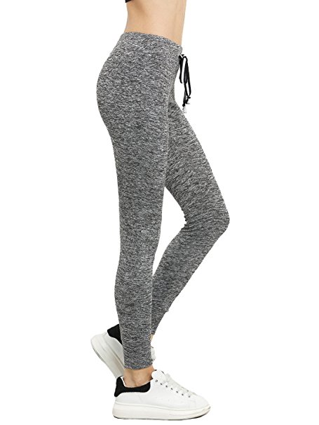 SweatyRocks Women's Tights Long Workout Legging Cotton Yoga Pant