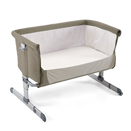 Chicco *2016* Side Sleeping Crib Next2Me "Dove Grey" Baby Crib Next 2 Me Brand NEW