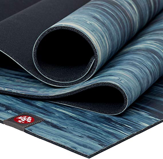 Manduka eKOlite Yoga Mat – Premium 4mm Thick Mat, Eco Friendly and Made from Natural Tree Rubber.  Ultimate Catch Grip for Superior Traction, Dense Cushioning for Support and Stability in Yoga, Pilates, and General Fitness.