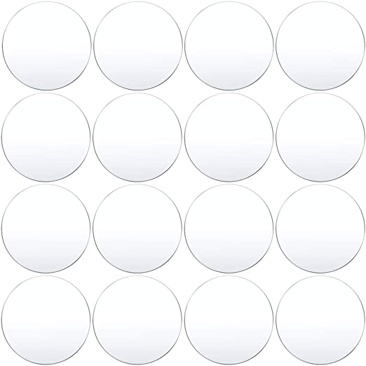 16 Pieces Clear Circle Acrylic 0.08 Inch Thick Round Acrylic Blanks Acrylic Discs Round Acrylic Panel for Picture Frame Painting DIY Crafts (Clear,6 Inch/ 15.24 cm)