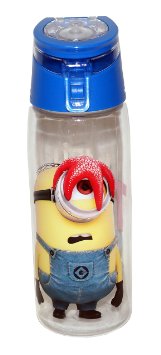 Zak! Designs Tritan Water Bottle with Flip-top Cap with Despicable Me 2 Minions Graphics, Break-resistant and BPA-Free Plastic, 25 oz.