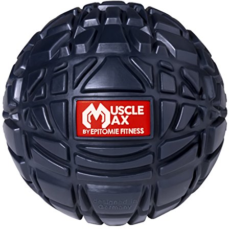 Muscle Max Massage Ball - Deep Tissue Massage Balls For Trigger Point, Myofascial Release & Self Massage Comes With Travel Bag