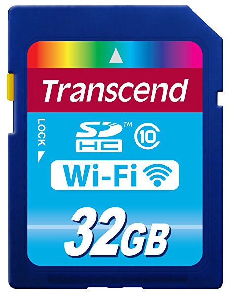 Transcend 32 GB Wi-Fi SDHC Class 10 Memory Card (TS32GWSDHC10)