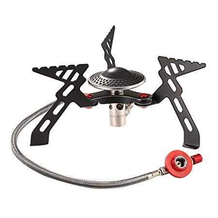 Andake Portable Camping Gas Stove Backpacking Stove 6.4oz Ultralight Cost-Effective / 7.5oz EnergySaving / 11.5oz High-Stable Support Wind-Resistance Camp Stove for Outdoor Camping Hiking Cooking