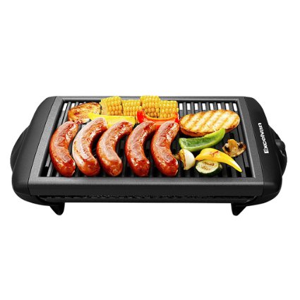 Excelvan Black Electric Indoor Barbecue Grill 20104 inch