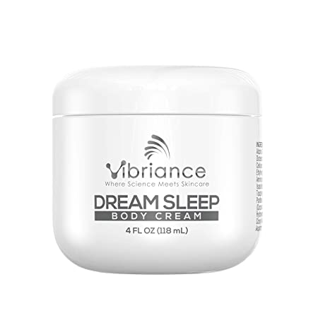 Vibriance Moisturizing Dream Sleep Body Cream, Fluffy Full Body Dry Skin Moisturizer for Relaxation and Rejuvenation, Soothes Skin | 4 fl oz (118 ml)