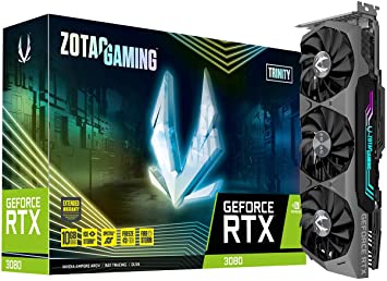 ZOTAC Gaming GeForce RTX 3090 Trinity 24GB GDDR6X 384-bit 19.5 Gbps PCIE 4.0 Gaming Graphics Card, IceStorm 2.0 Advanced Cooling, Spectra 2.0 RGB Lighting, ZT-A30900D-10P