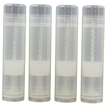 Lip Balm Empty Tube Containers, Quality No Leak, Curated Naturals Brand (100)
