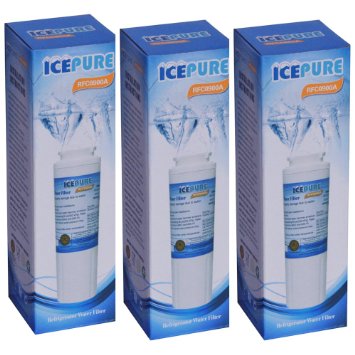 IcePure RFC0900A-3pk Water Filter Replacement Cartridge for Kenmore Maytag Amana Jenn-Air Whirlpool Kitchenaid 3 Pack