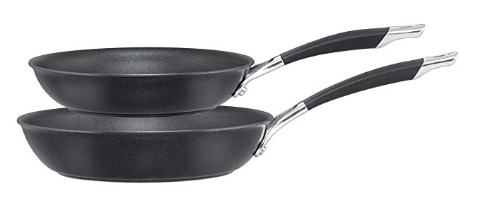 Circulon Momentum Hard Anodised 21.6cm and 25.4cm Frypan Twinpack - Black, Set of 2