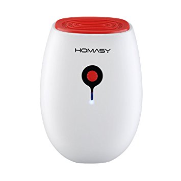Homasy® Portable Mini Dehumidifier 22w Whisper Quiet Air Dryer for 20 Square Meters Area