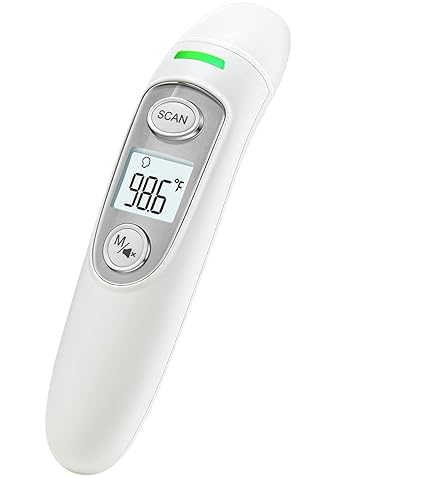 Non-Contact Forehead Thermometer, Digital Thermometer for Adults and Kids, Fast & Accurate with Fever Alarm Memory Function