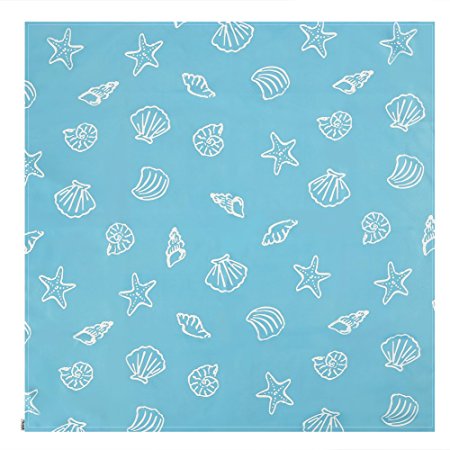 Zicac Baby HighChair Floor Mat Protector Cover Washable Splat Mats (Light Blue)