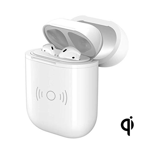 Drift Wireless Charging Case Cover Compatible AirPods Qi Standard Wireless Charging Protective Case Fits AirPods Compatible with All Qi Wireless Charger