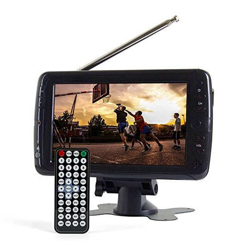 Tyler TTV701 7" Portable Widescreen LCD TV with Detachable Antennas, USB/SD Card Slot, Built in Digital Tuner, and AV Inputs