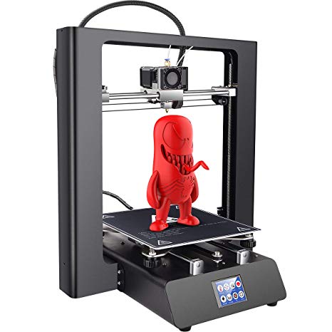 ZD Bravo-I 3D Printer, Metal Plate Fully Assembled Large 3D Printer, High Precision DIY 3D Printer Kit Touch Screen, Works with TPU PLA Filament 1.75 mm, 220x250x250mm