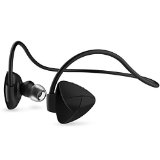 Bekhic Sport Bluetooth 40 Headphones with Mic for Cellphone - Black