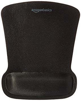 AmazonBasics SBD089WD Gel Mouse Pad with Wrist Rest