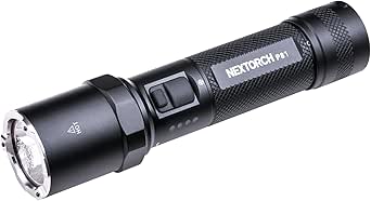 NEXTORCH P81 Rechargeable Flashlight High Lumens, 3000 Lumens LED Tactical Flashlight with 5 Modes & Strobe & Ceramic Glass Breaker for Night Duty, Outdoor Adventure, Self-Protection, Daily Use