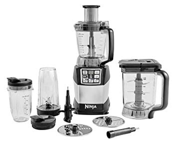 Ninja BL490UK2 Compact Kitchen System with Nutri 1200W, Silver