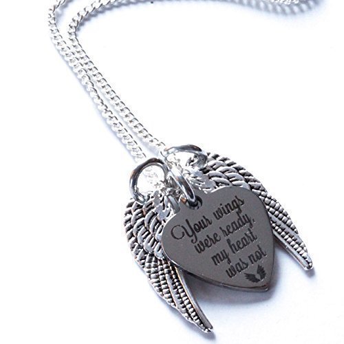 Memorial Necklace, Your Wings Were Ready, My Heart Was Not