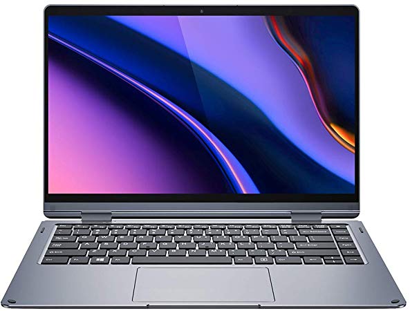 XIDU PhilBook Max 2-in-1 Convertible Laptop, 14.1 Inch FHD Slim Bezel Touchscreen, Intel E3950 Quad-core, 8GB RAM, 128GB SSD, Backlit Keyboard, Windows 10 Notebook, Star Gray