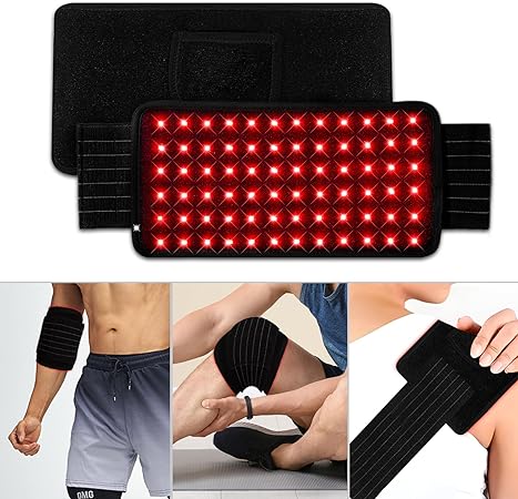 Red Light Lamp Belt for Body, Hottoerak 660nm Red Light & 850nm Near Infrared Light Lamp Belt with 216 Pcs Dual Chips for Knee Wrist Ankle（Not a Heat Lamp Belt）