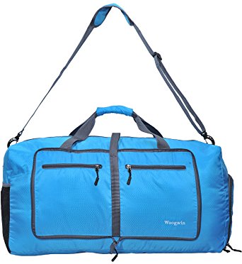 Woogwin Travel Duffel Bag Womens & Mens Large Foldable Duffle Sports Gym Bags