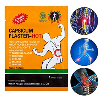 KONGDY Hot Capsicum Plaster Pain Relief Patch Large 30 Packs(7 * 10CM) (30pcs)