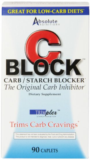 Absolute Nutrition CBlock Carb/Starch Blocker,  90 Caplets