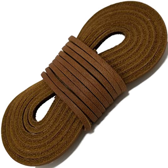 Tofl Leather Boot Laces-easy Sizing Cut to Fit
