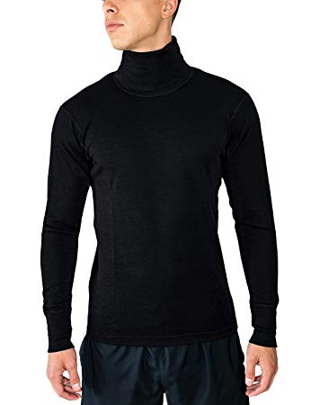 Woolx Prescott - Men's Merino Wool Turtleneck - Midweight Wool Base Layer Shirt