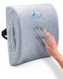 Premium Therapeutic Grade Lumbar Support Cushion with Pain Free Guarantee by Desk Jockey- Lower Back Support - Lumbar Support - Lower Back Pain Cushion - Car Driver Seat Cushion - Office Seat Cushion - Low Back Pain Pillow - Driving Seat Cushion - Bed Pillows and Positioners