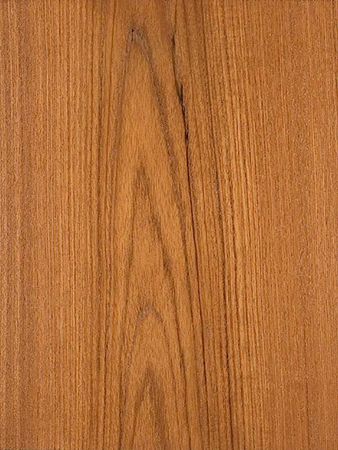 Wood Veneer, Teak, Flat Cut, 2 x 8, 10 mil Paper Backer