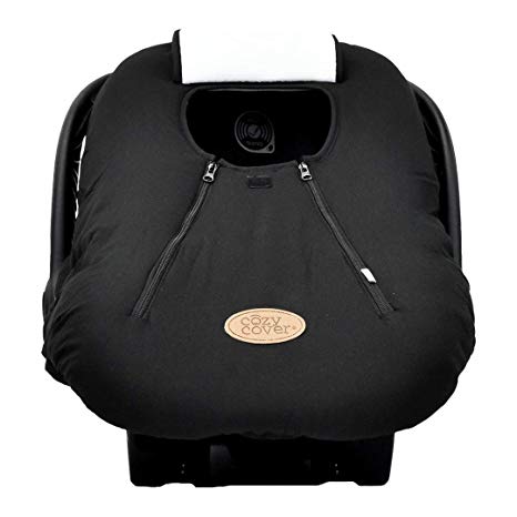Cozy Cover Infant Car Seat Cover (Black) - The Industry Leading Infant Carrier Cover Trusted By Over 5.5 Million Moms Worldwide For Keeping Your Baby Cozy & Warm