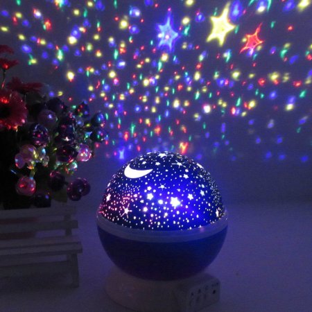 [Newest Generation] LED Night Lighting Lamp -Elecstars® Light Up Your Bedroom With This Moon, Star,Sky Romantic LED Nightlight Projector, - Best Gift for Men Women Teens Kids Children Sleeping Aid