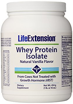 Life Extension Enhanced Life Extension Whey Protein Isolate, Vanilla, 1 Pound