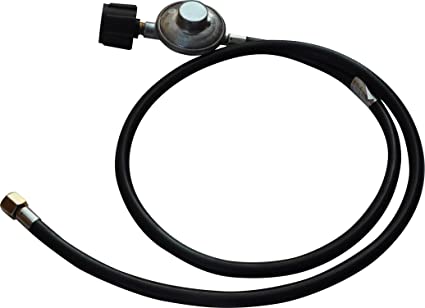 acoveritt 5 Feet Universal QCC1 Low Pressure Propane Regulator Grill Replacement with 5 FT Hose for Most LP Gas Grill, Heater and Fire Pit Table