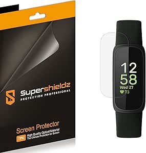 Supershieldz (3 Pack) Designed for Fitbit Inspire 3 Screen Protector, High Definition Clear Shield (TPU)