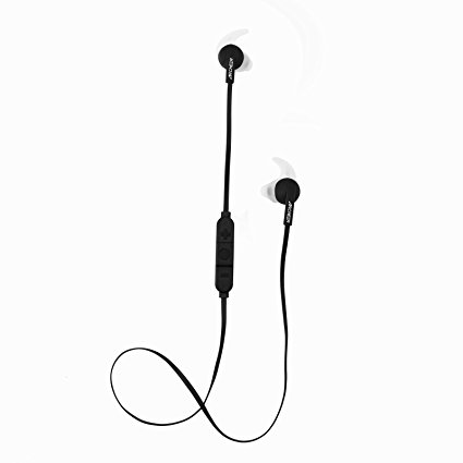 Archeer Bluetooth Headset Wireless Stereo Earphone Sweatproof In-ear Sport Earbuds with Noise Reducing Tech for Running Compatible with iPhone Samsung Android & Other Bluetooth Devices-AH09 Black