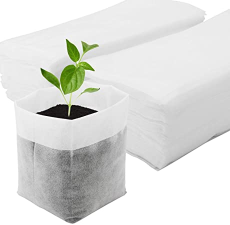 ENPOINT Nursing Growing Pouch, 50pcs 11 x 11.8 in Plant Non-Woven Nursery Bags Plant Grow Bags Fabric Seedling Pots Home Garden Supply for High Seedling Survival Rate Planting Growing