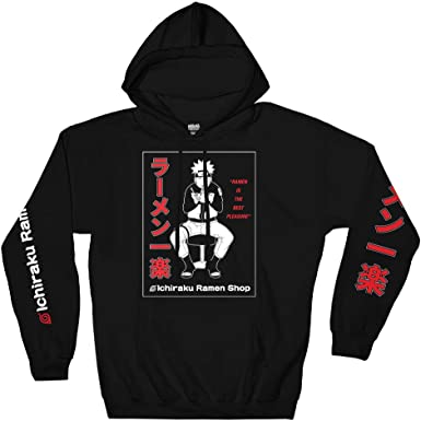 Ripple Junction Naruto Shippuden Adult Unisex Ichiraku Ramen Best Pleasure Pull Over Fleece Hoodie