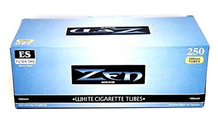 Zen 100MM Size Cigarette Blue Light White Tubes Box 250 ct Filter Tube Wholesale